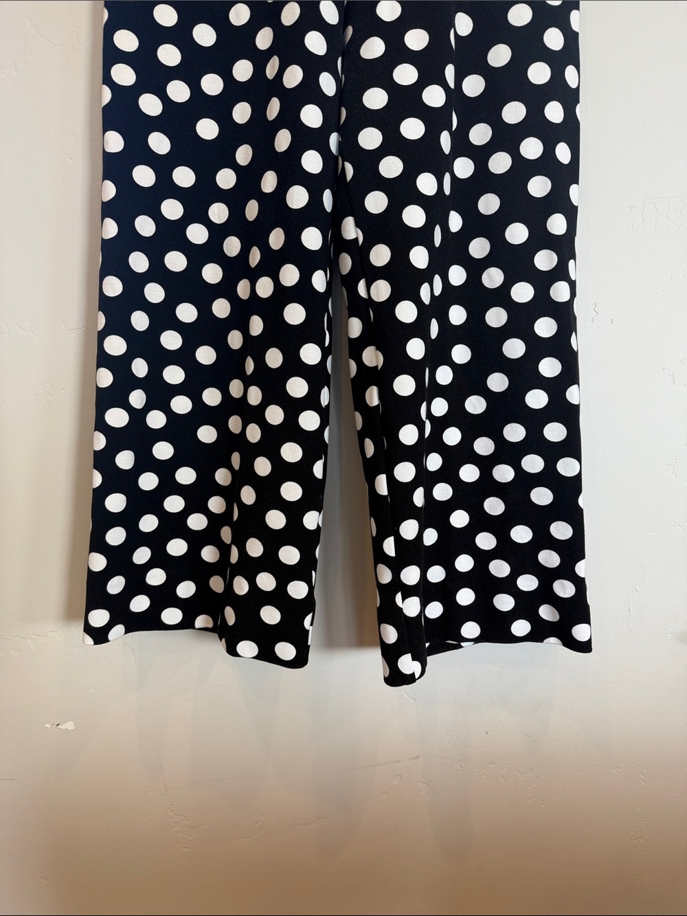 Maeve by Anthropologie Colette Crop Wide  Leg Ponte Polka Dot Pants size 28 - Picture 4 of 7